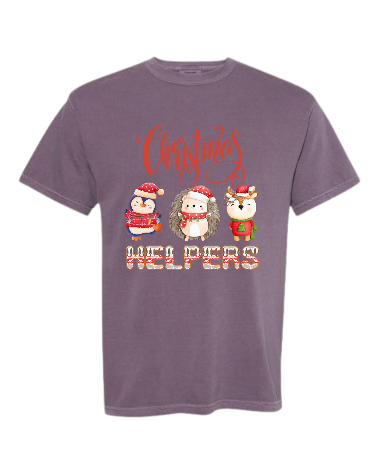 Christmas Helpers - Comfort Colors - Heavyweight Unisex Tee - Pinks, Purples
