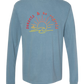 Sunsets & No Regrets - Comfort Colors - Heavyweight Long Sleeve Tee - Blues & Greens