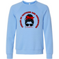 Football Moms Fueled By Caffeine and Touchdowns - Sponge Fleece Raglan Sweatshirt - Blues, Purples