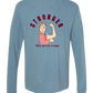 Stronger Than Period Cramps - Comfort Colors - Heavyweight Long Sleeve Tee - Blues & Greens