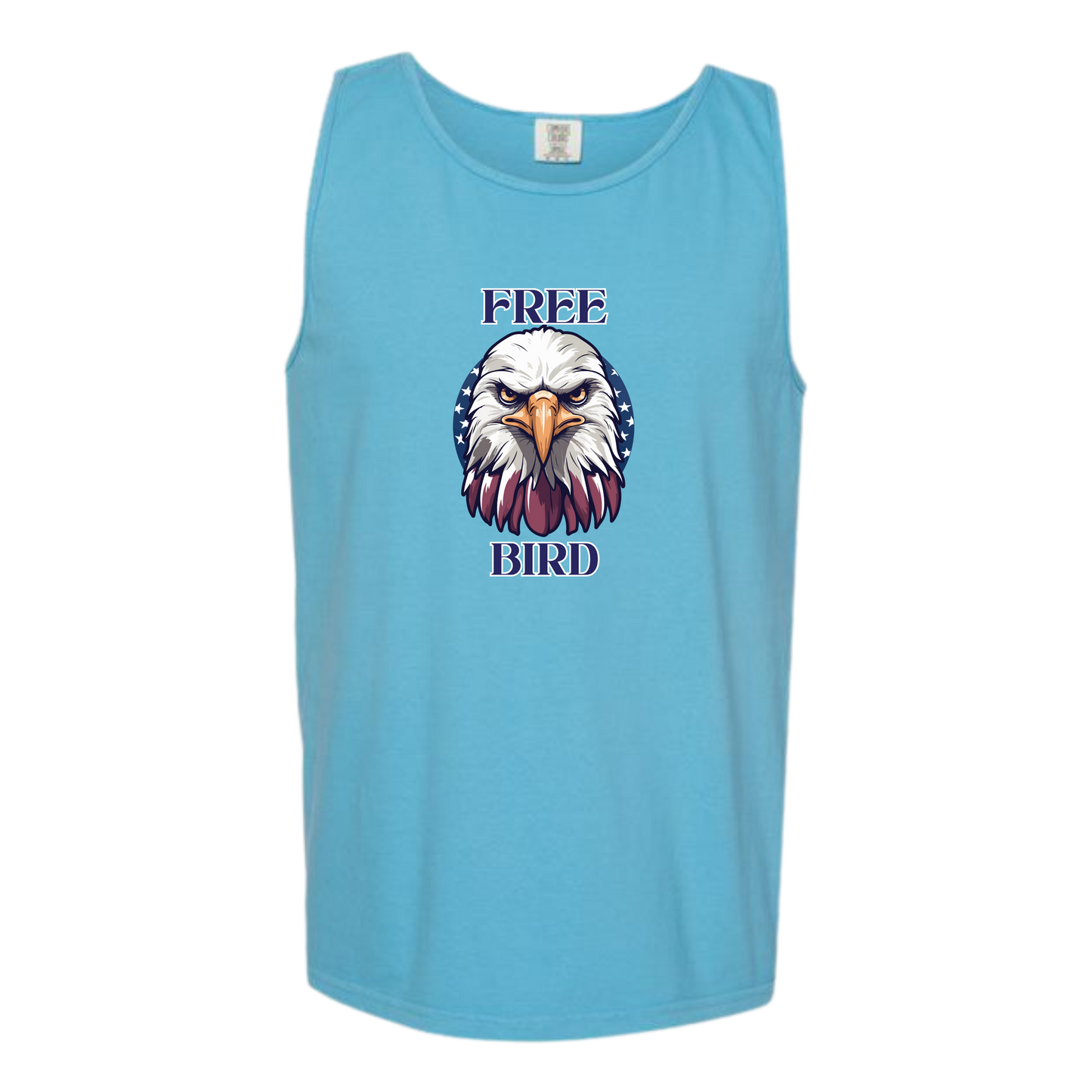 Free Bird - Comfort Colors - Unisex Tank - Neutral Colors & Blues