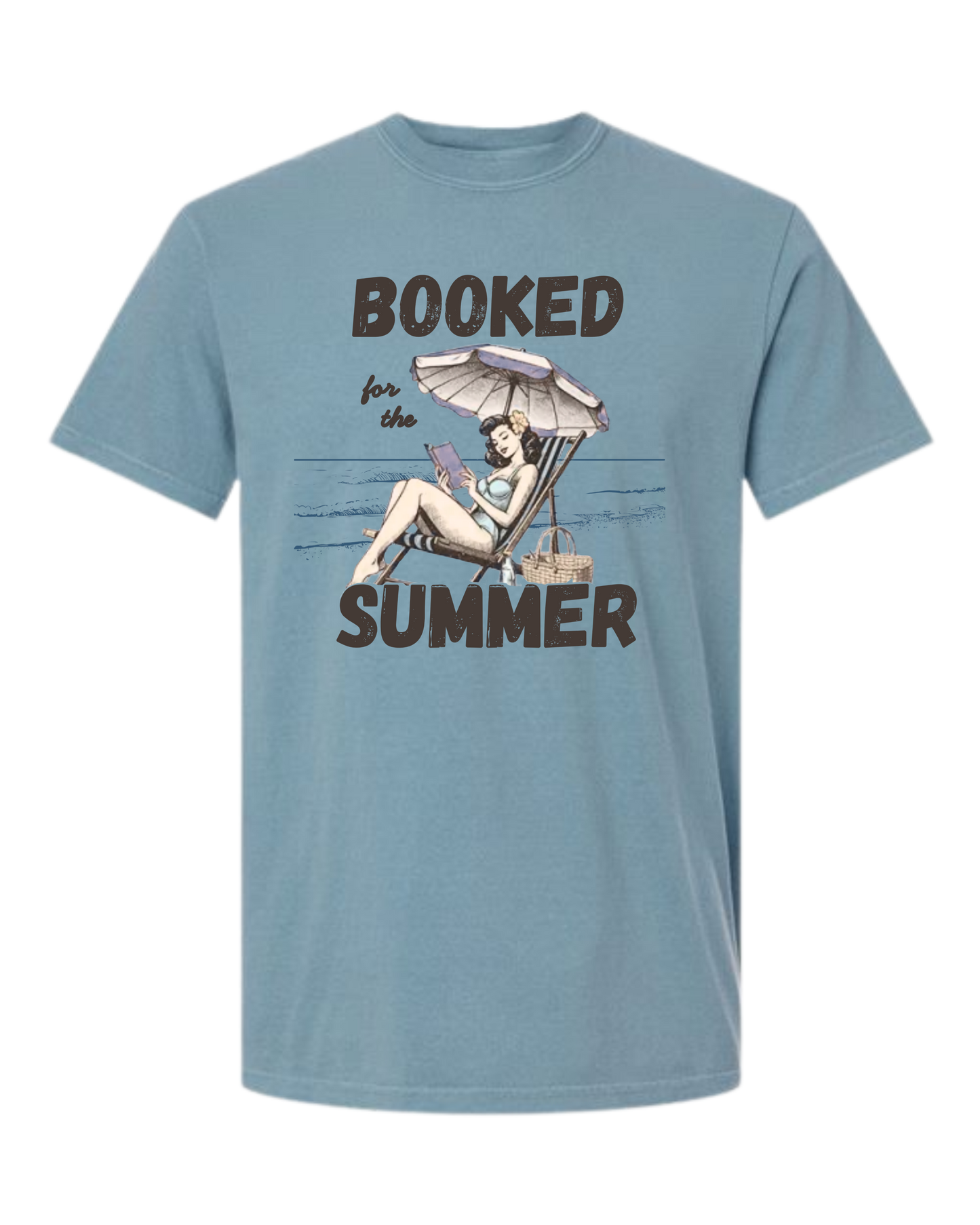 Booked for the Summer - Comfort Colors - Heavyweight Unisex Tee - Blues