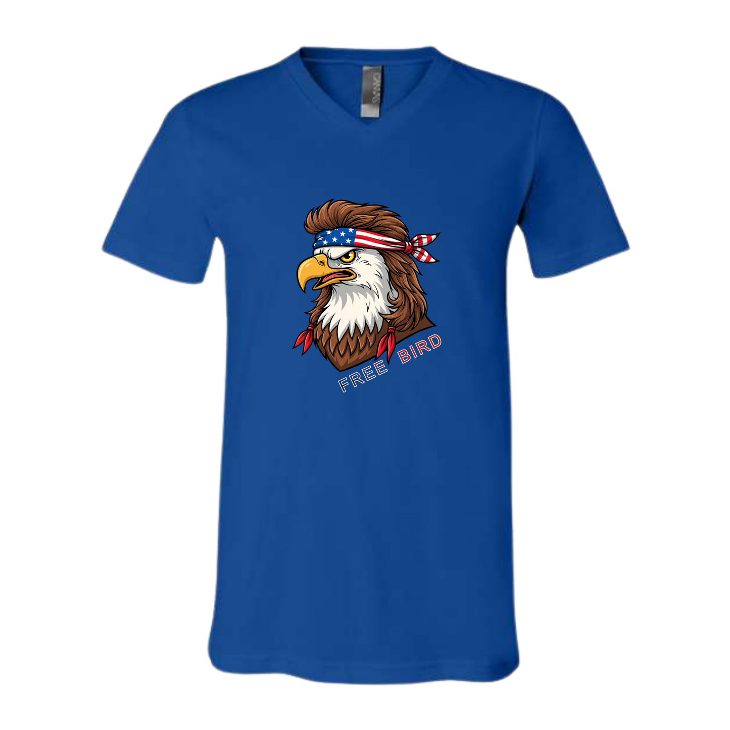 Rockin Free Bird - Bella+Canvas - Unisex V-Neck - Assorted Colors