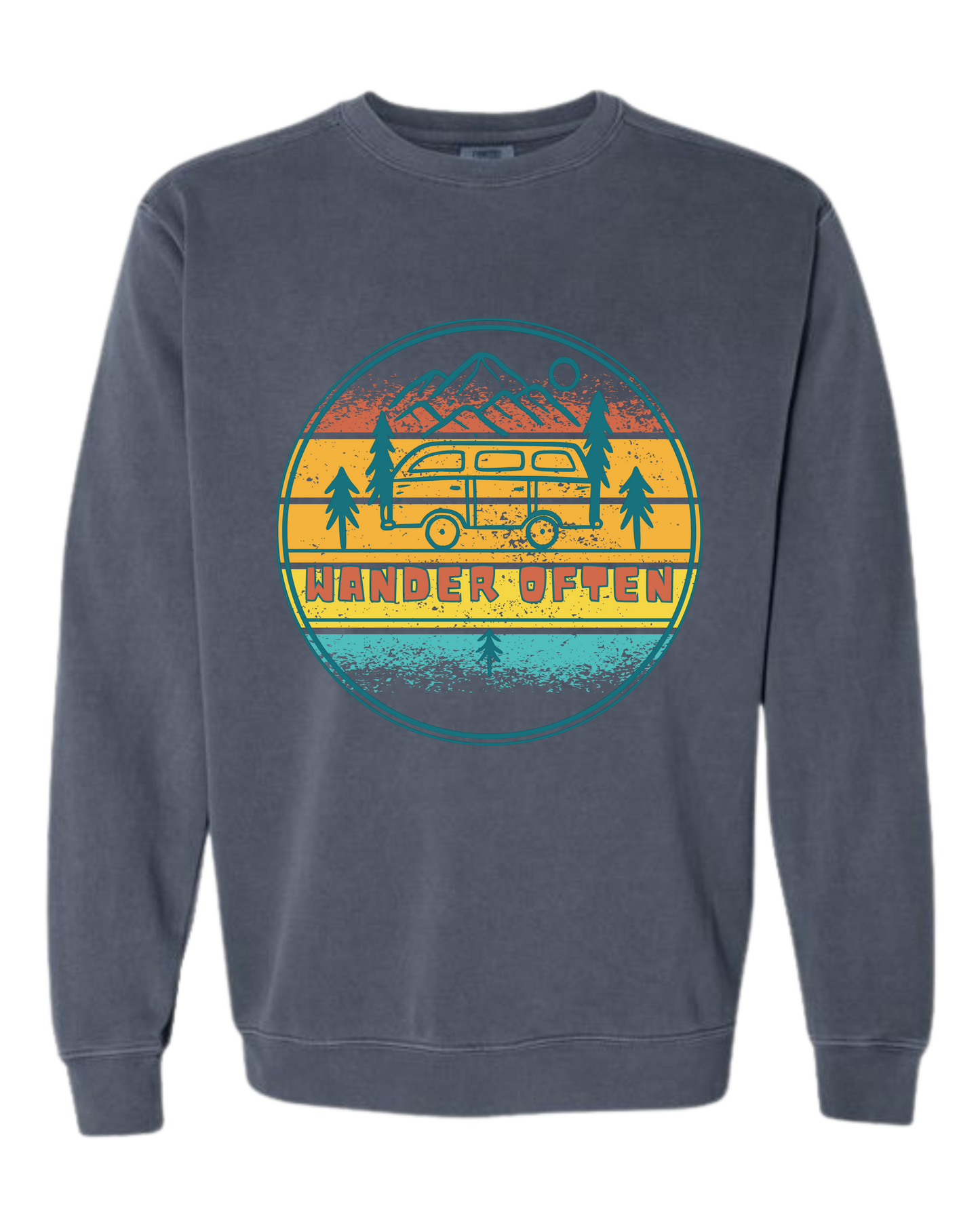 Wander Often - Comfort Colors - Sweatshirt - Blues