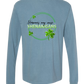 Hormones May Cause Shenanigans - Comfort Colors - Heavyweight Long Sleeve Tee - Blues & Greens