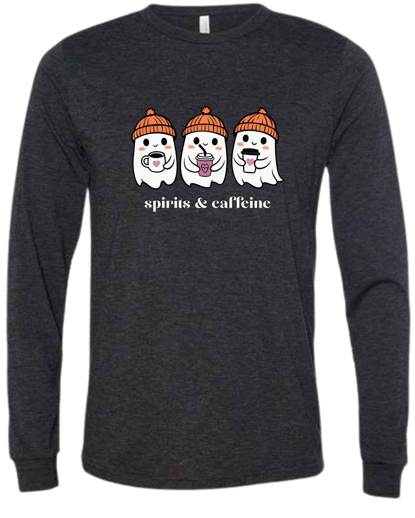 Spirits & Caffeine - Unisex Long Sleeve - Neutral Colors