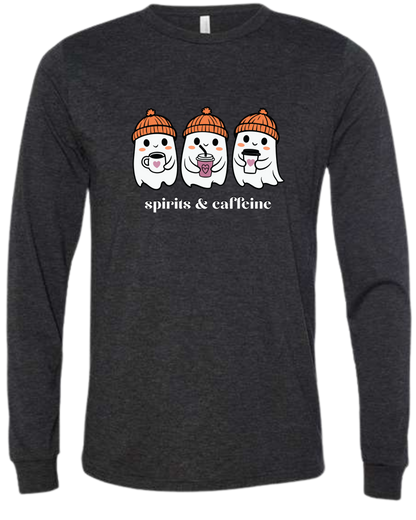 HP - Spirits & Caffeine - Unisex Long Sleeve - Neutral Colors