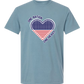 One Nation One Heart - Comfort Colors - Heavyweight Unisex Tee - Blues