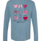 Galatians 5 - Valentines - Comfort Colors - Heavyweight Long Sleeve Tee - Blues & Greens