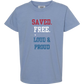 Saved. Free. Loud & Proud - Comfort Colors - Heavyweight Youth Tee - Neutral Colors & Blues