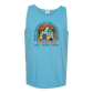 What Happens At The Campground - Comfort Colors - Unisex Tank - Neutral Colors & Blues