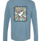 God Is Good - Comfort Colors - Heavyweight Long Sleeve Tee - Blues & Greens