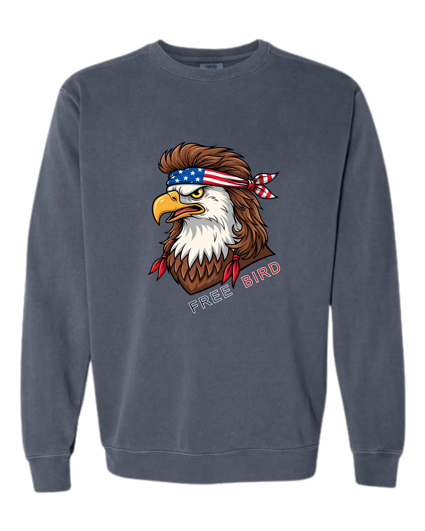 Rockin Free Bird - Comfort Colors - Sweatshirt - Blues