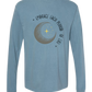 Embrace Each Period of Life - Comfort Colors - Heavyweight Long Sleeve Tee - Blues & Greens