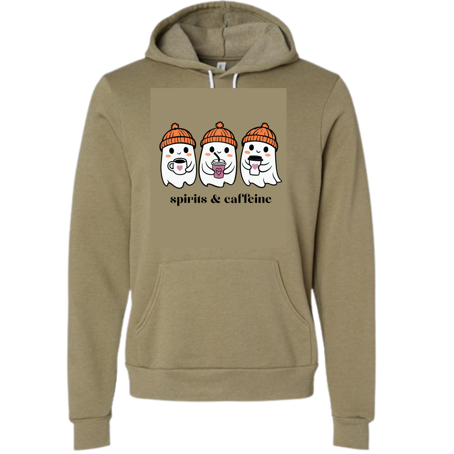 HP - Spirits & Caffeine - Sponge Fleece Hoodie - Greens, Neutrals