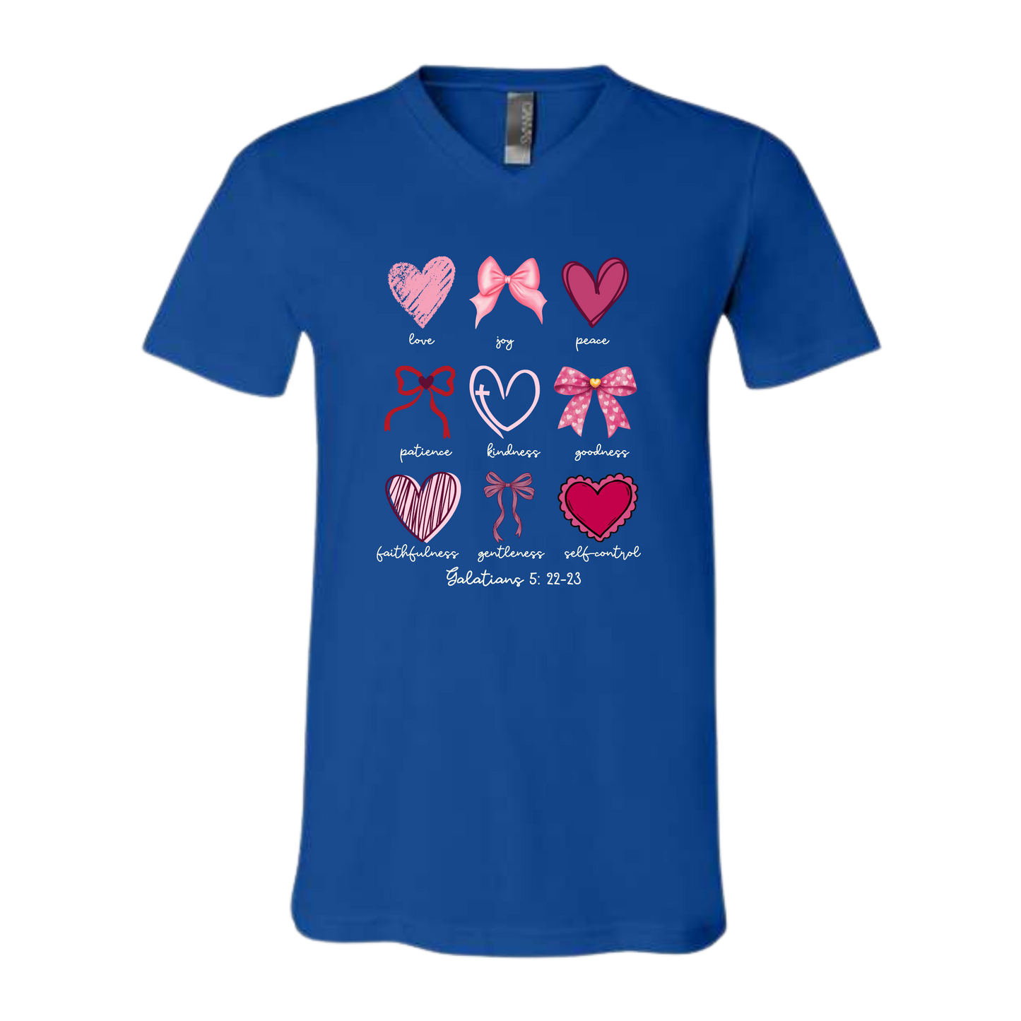 Galatians 5 - Valentines - Bella+Canvas - Unisex V-Neck - Assorted Colors