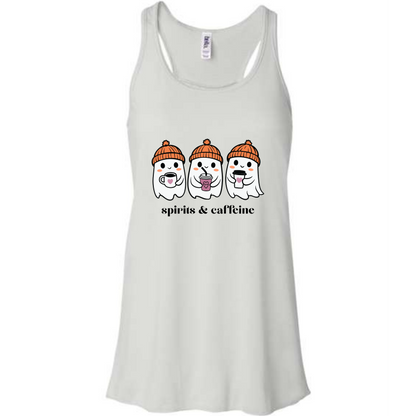 HP - Spirits & Caffeine - Women's Flowy Racerback Tank