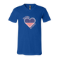 One Nation One Heart - Bella+Canvas - Unisex V-Neck - Assorted Colors