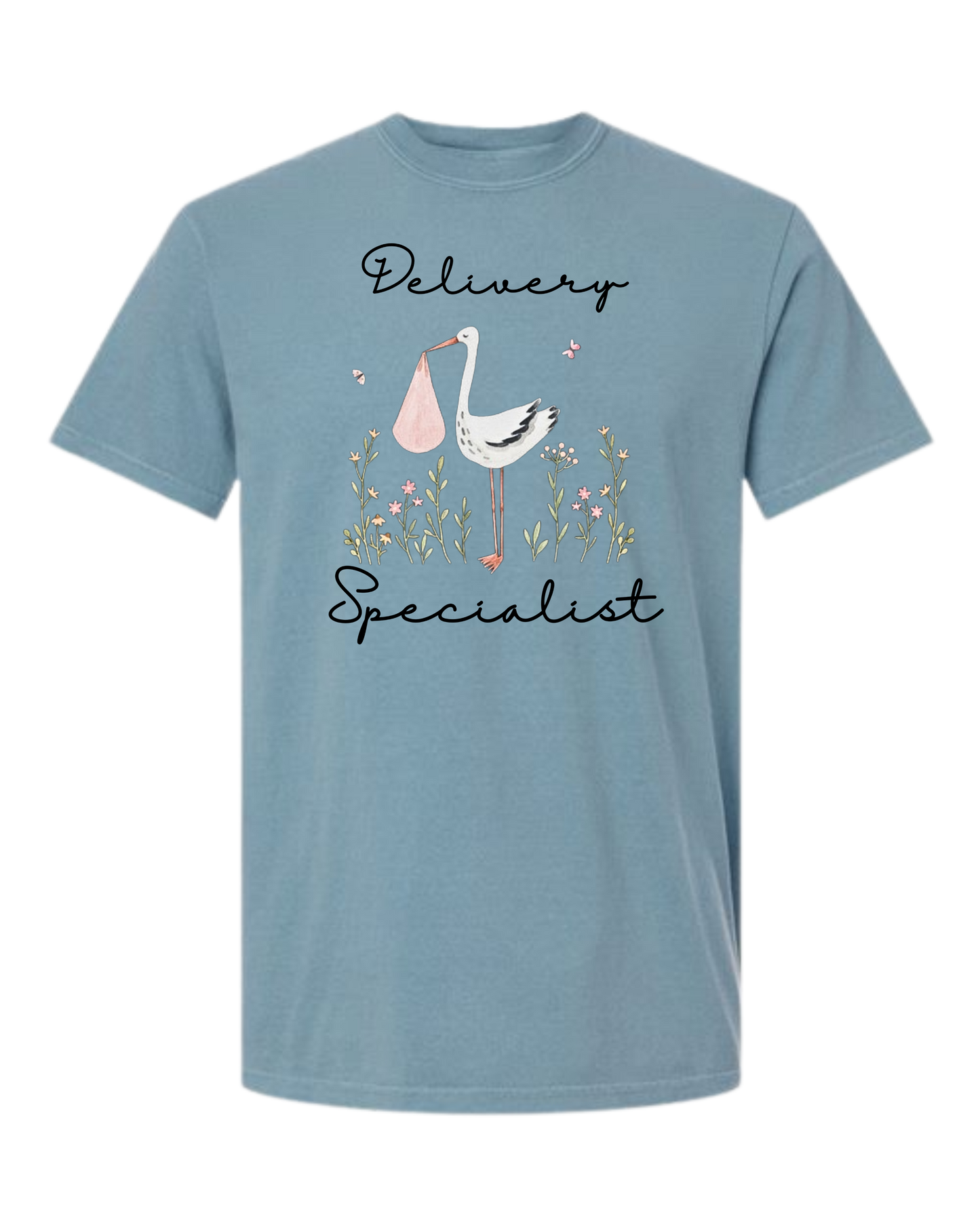 Delivery Specialist - Comfort Colors - Heavyweight Unisex Tee - Blues