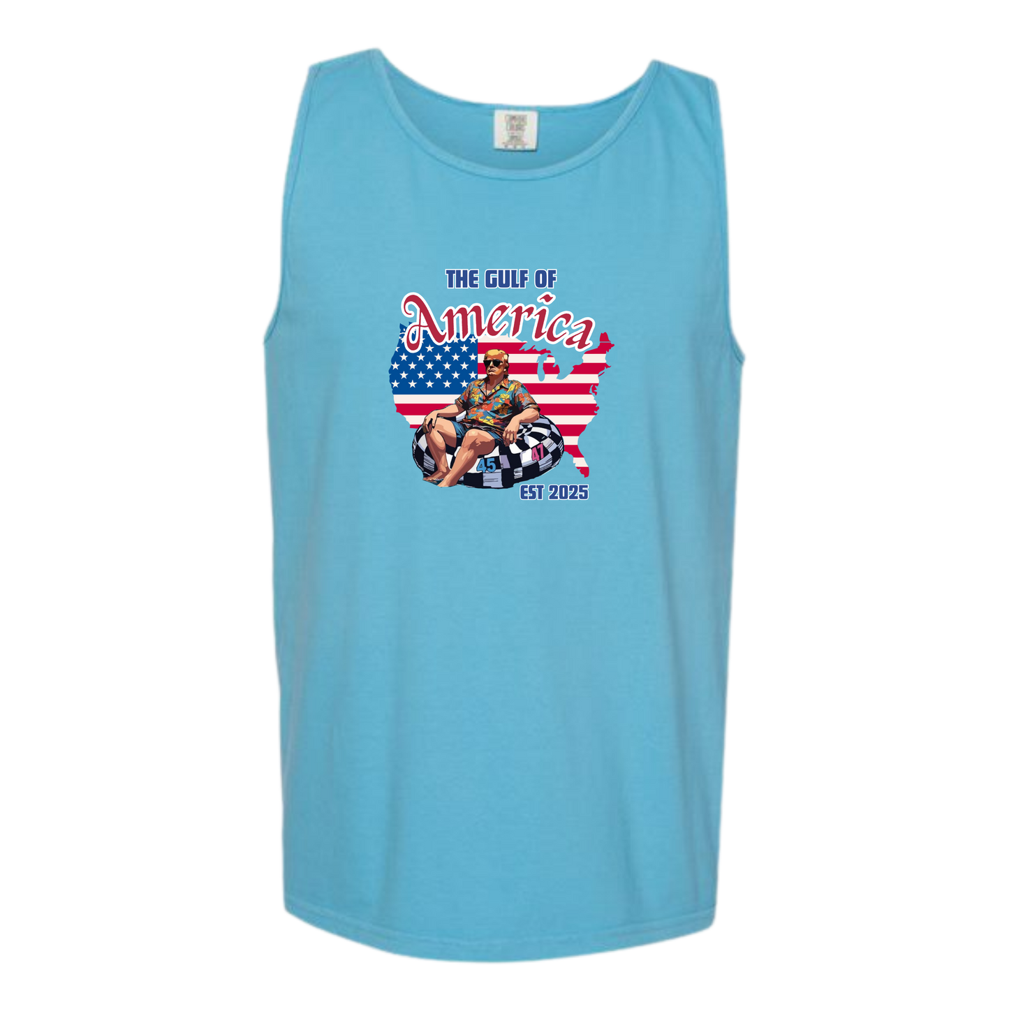 The Gulf of America - Comfort Colors - Unisex Tank - Neutral Colors & Blues
