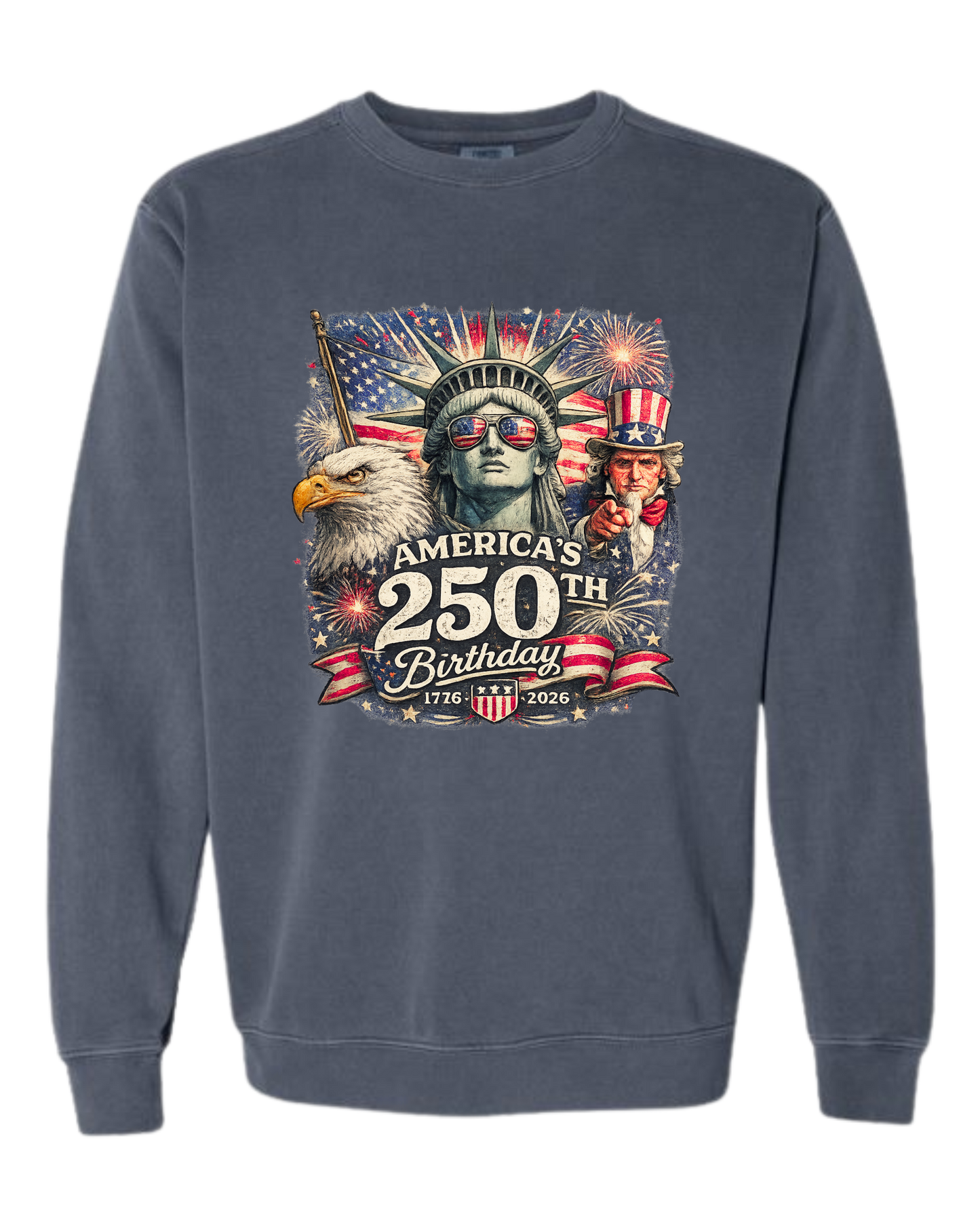 America's 250th Birthday - Comfort Colors - Sweatshirt - Blues