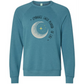 Embrace Each Period of Life - Sponge Fleece Raglan Sweatshirt - Blues, Greens, Purple, and Black