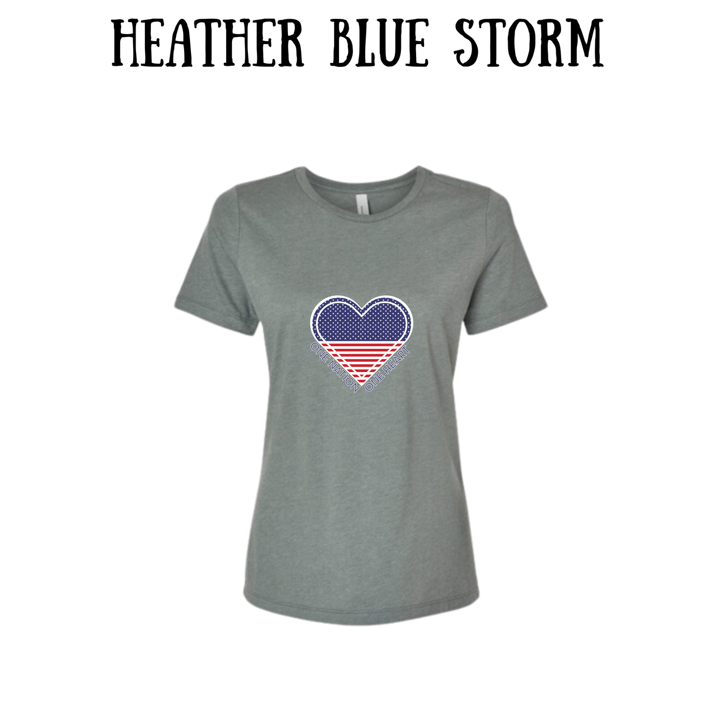 PP - One Nation One Heart - Women's Relaxed Fit Tee - Assorted Colors