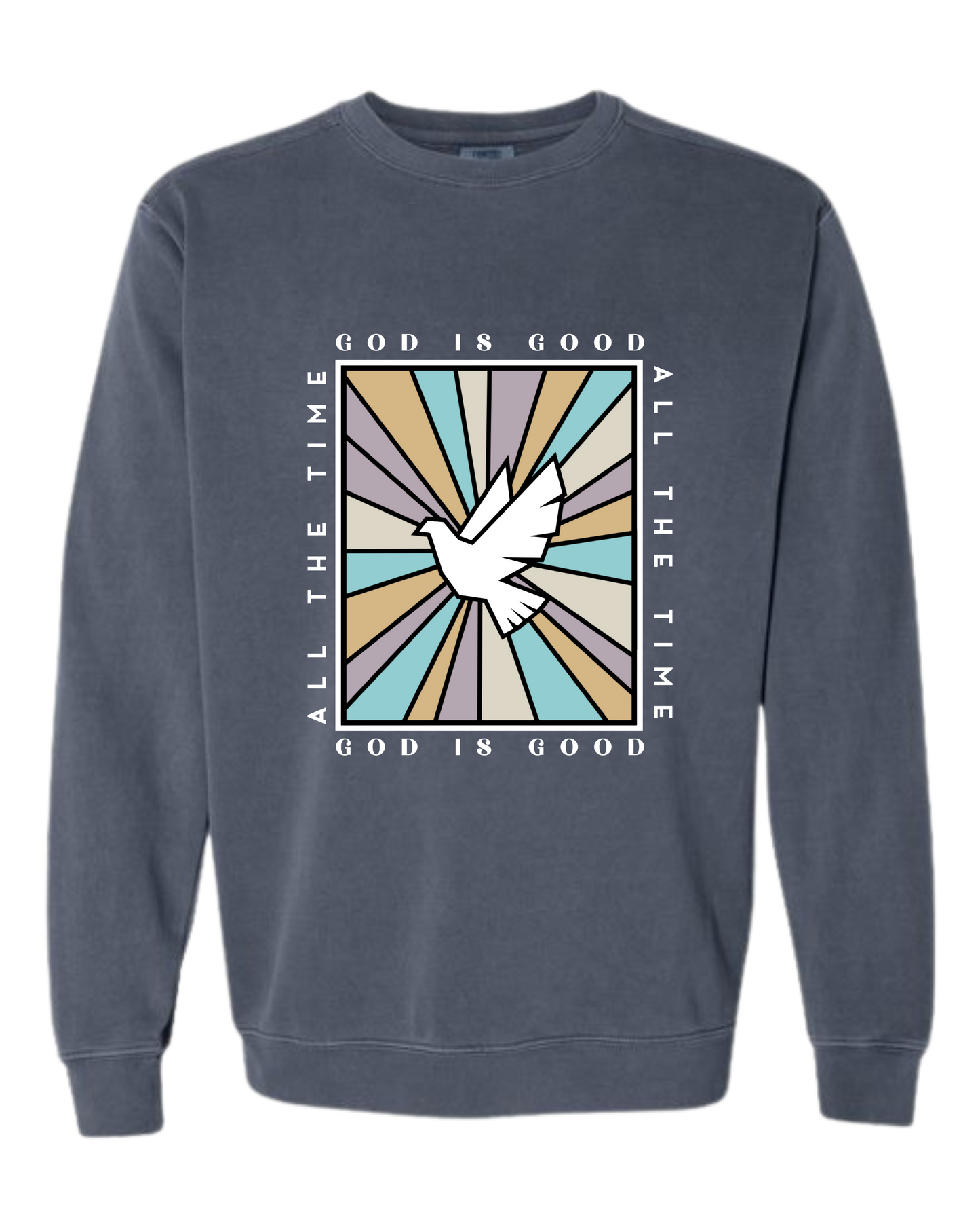 God Is Good - Comfort Colors - Sweatshirt - Blues