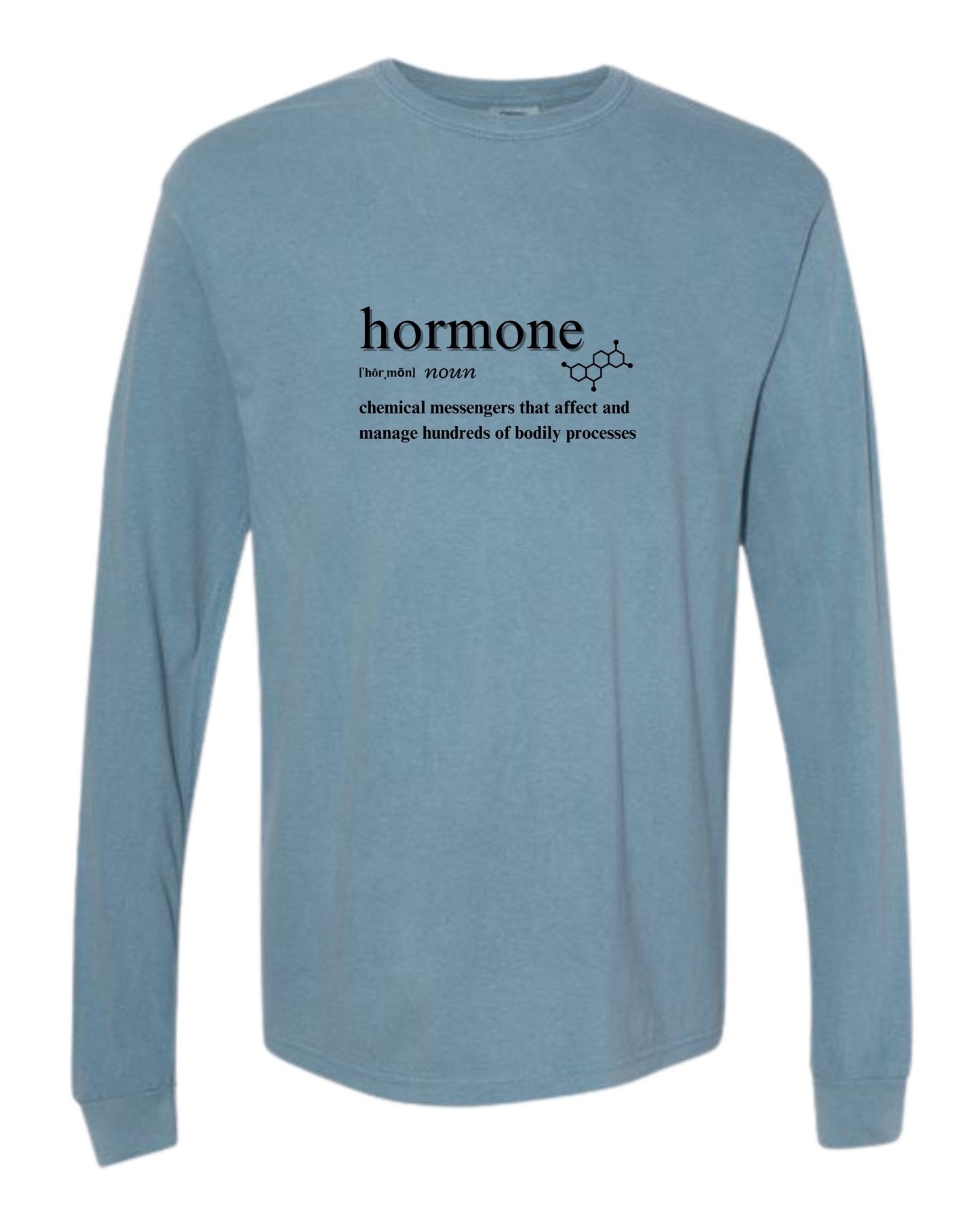 Hormone - Comfort Colors - Heavyweight Long Sleeve Tee - Blues & Greens