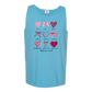 Galatians 5 - Valentines - Comfort Colors - Unisex Tank - Neutral Colors & Blues