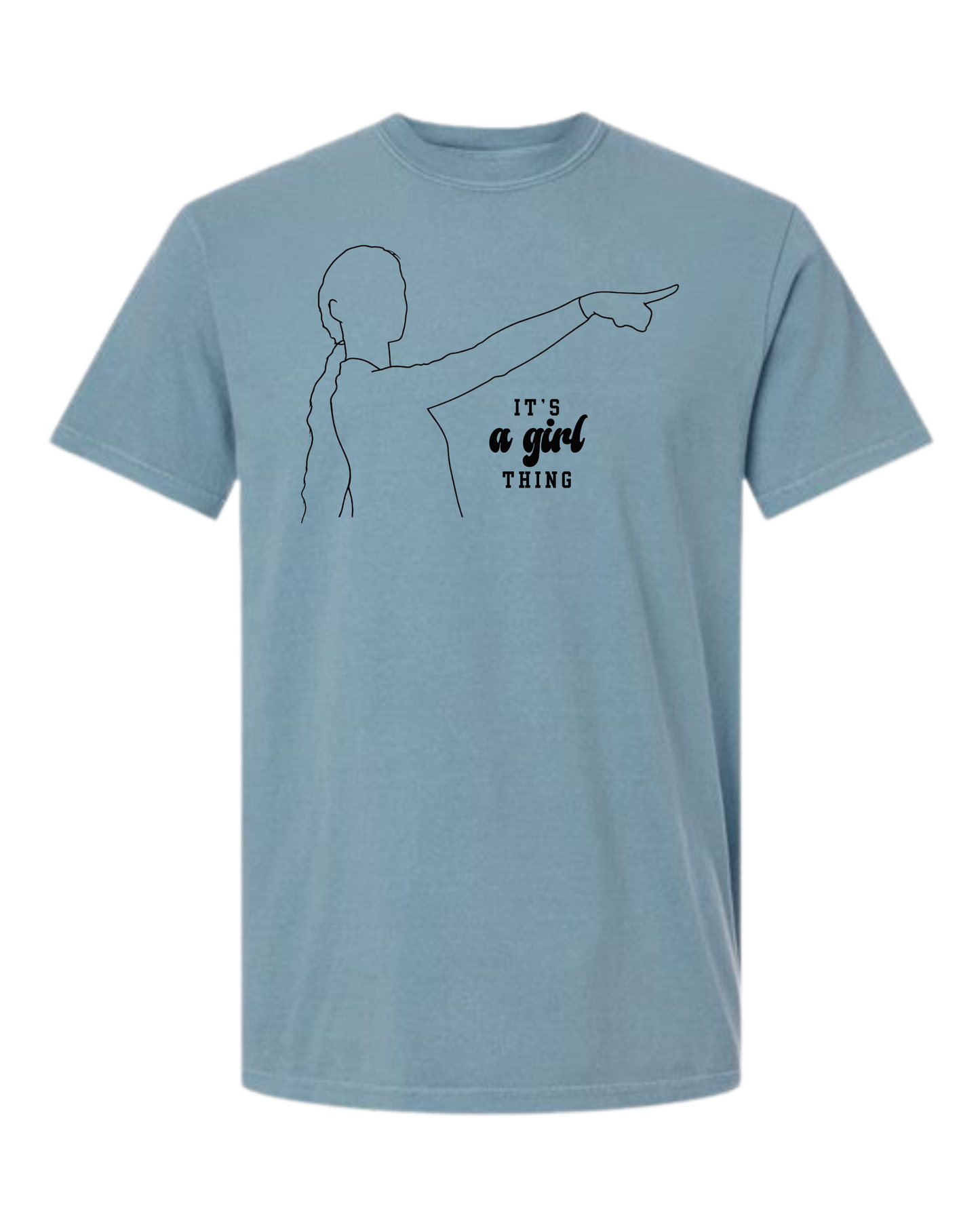 It's A Girl Thing - Comfort Colors - Heavyweight Unisex Tee - Blues
