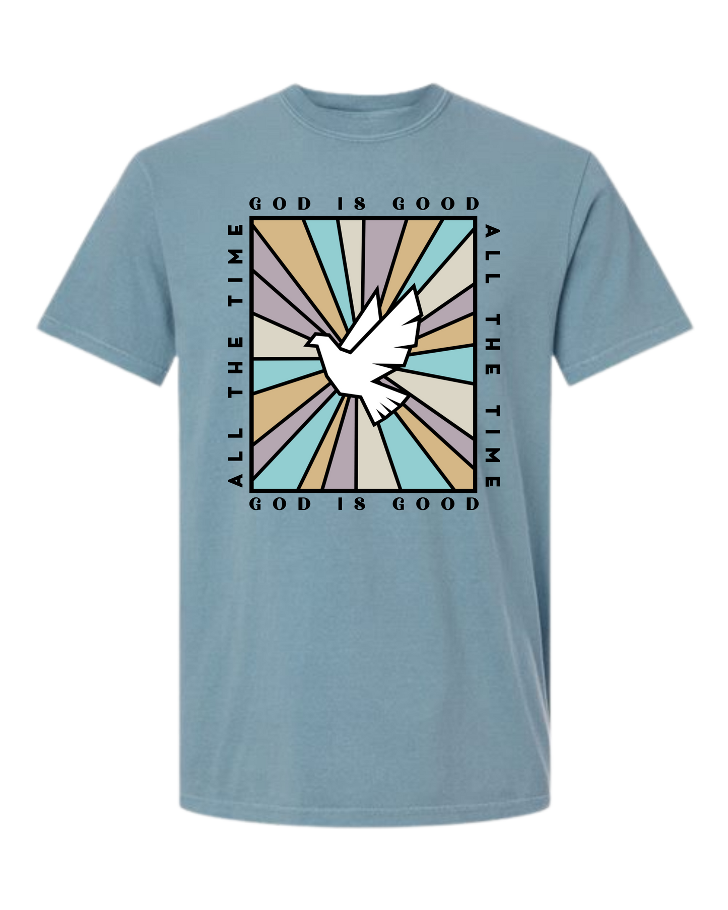 God Is Good - Comfort Colors - Heavyweight Unisex Tee - Blues