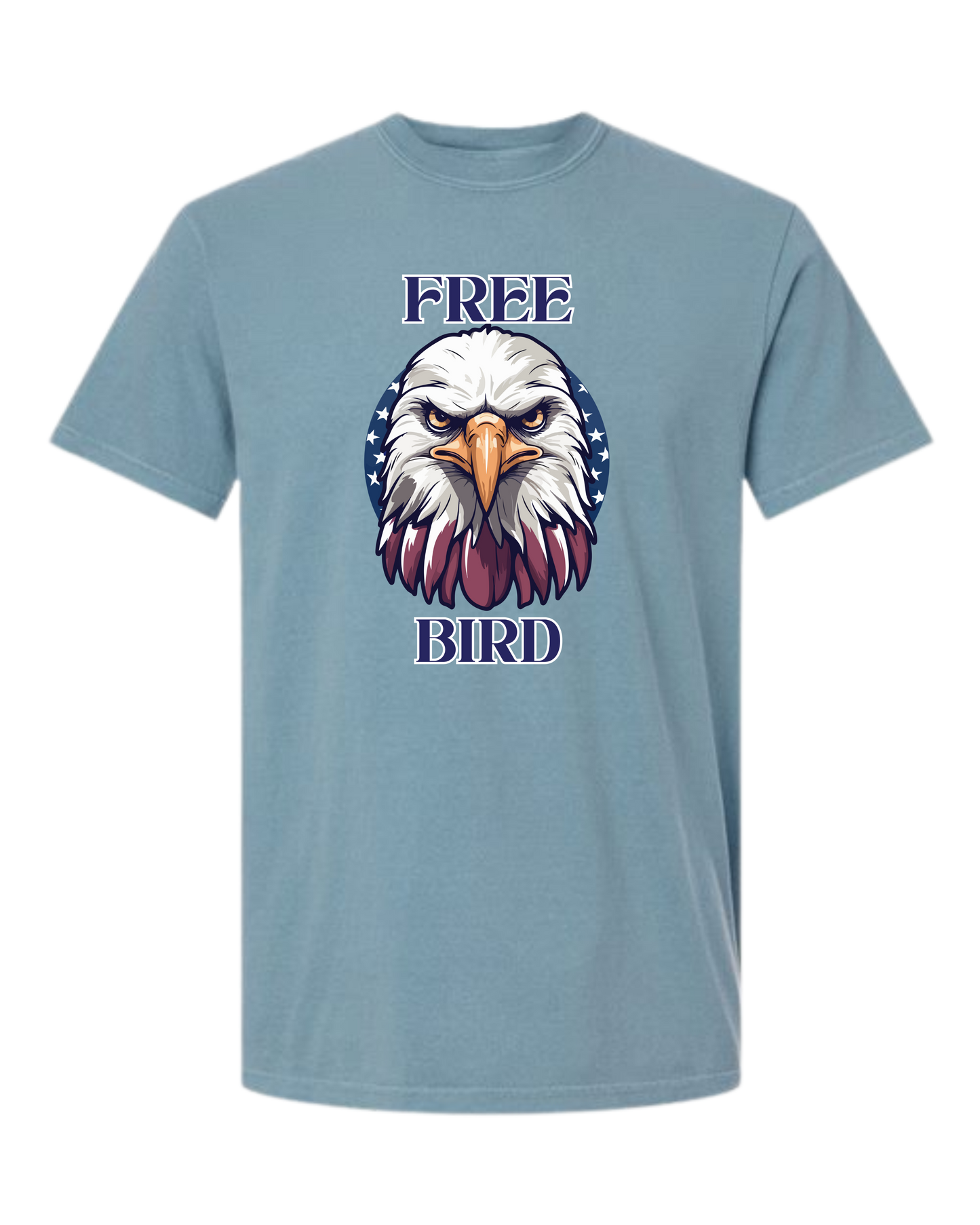 Free Bird - Comfort Colors - Heavyweight Unisex Tee - Blues