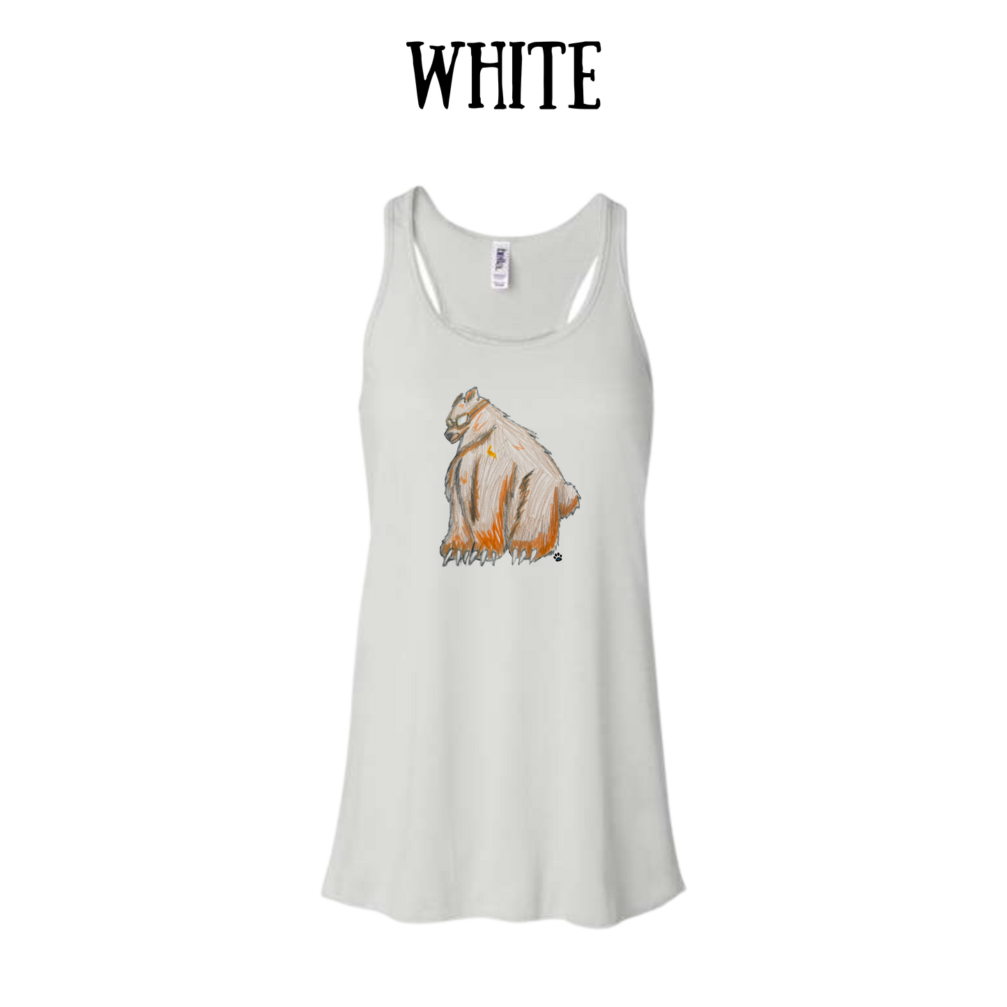 AC - Muscle Bear - Women's Flowy Racerback Tank