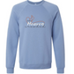 Make Heaven Crowded - Sponge Fleece Raglan Sweatshirt - Blues, Purples