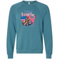 The Gulf of America - Sponge Fleece Raglan Sweatshirt - Blues, Greens, Purple, and Black