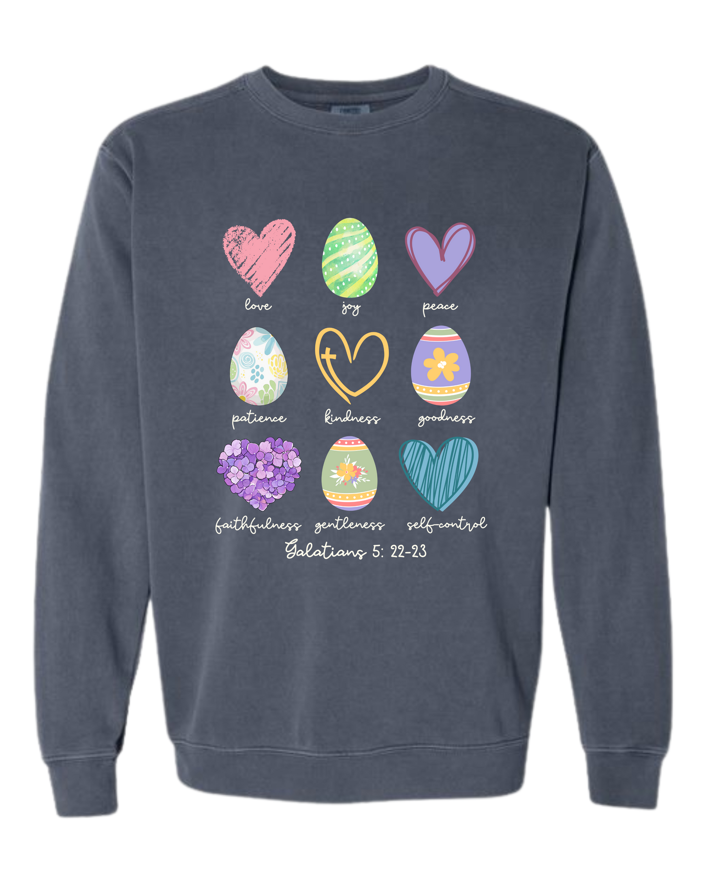Galatians 5 - Easter - Comfort Colors - Sweatshirt - Blues
