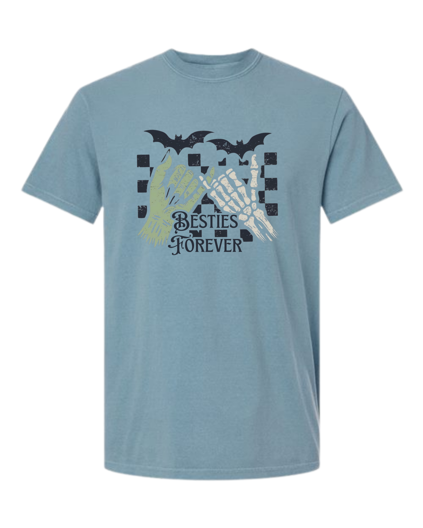 Besties Forever - Comfort Colors - Heavyweight Unisex Tee - Blues