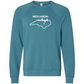 Kella McLean - Sponge Fleece Raglan Sweatshirt - Blues, Greens, Purple, and Black
