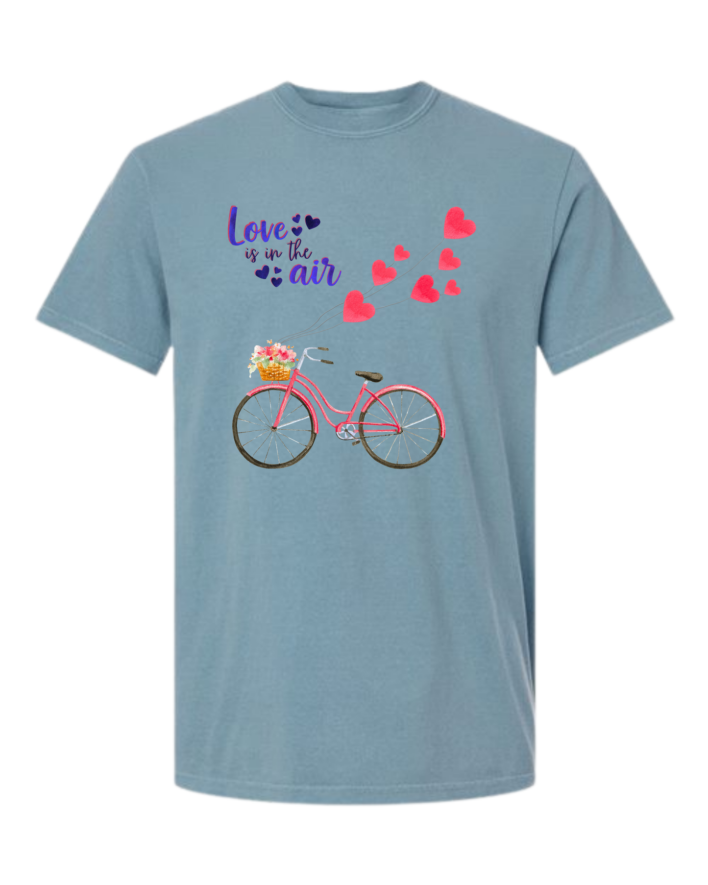 Love Is in The Air - Comfort Colors - Heavyweight Unisex Tee - Blues