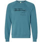 I don't rise & shine I caffeinate & coordinate - Sponge Fleece Raglan Sweatshirt - Blues, Greens, Purple, and Black