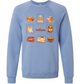 HP - Hello Autumn - Sponge Fleece Raglan Sweatshirt - Blues, Purples