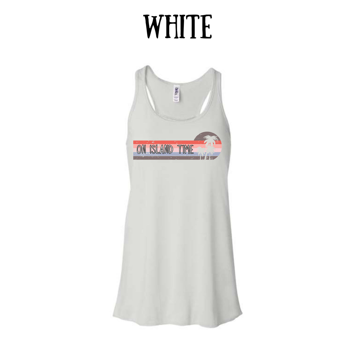VP - On Island Time - Women's flowy racerback Tank