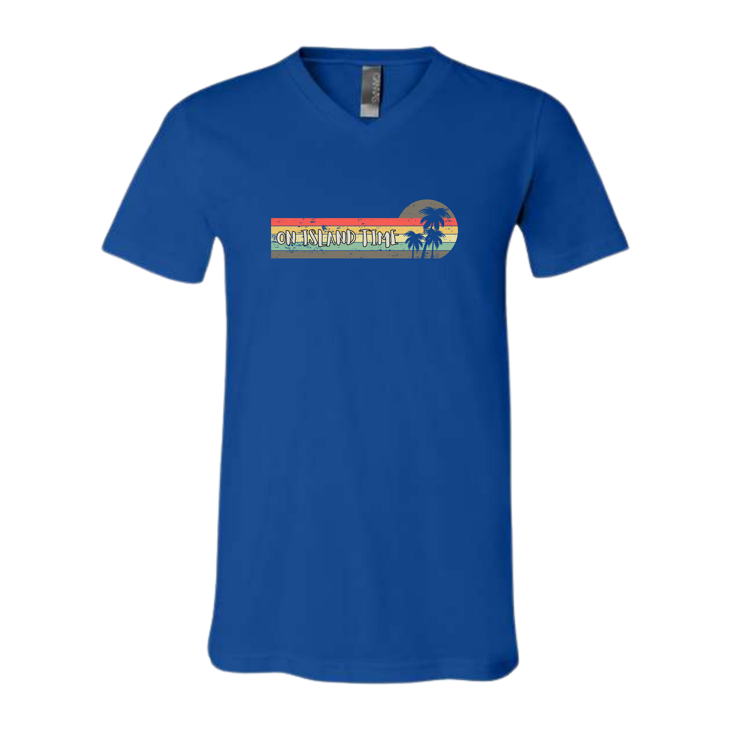 On Island Time - Bella+Canvas - Unisex V-Neck - Assorted Colors