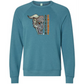 Dragon Energy - Sponge Fleece Raglan Sweatshirt - Blues, Greens, Purple, and Black