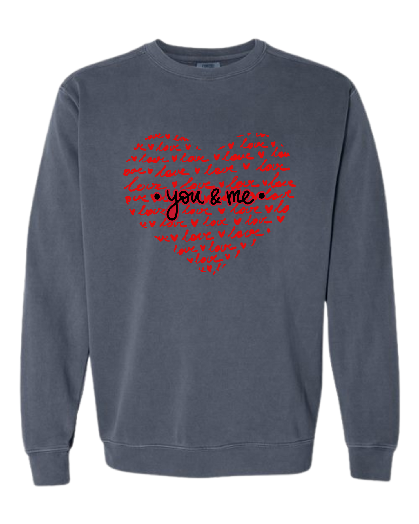 You & Me - Comfort Colors - Sweatshirt - Blues