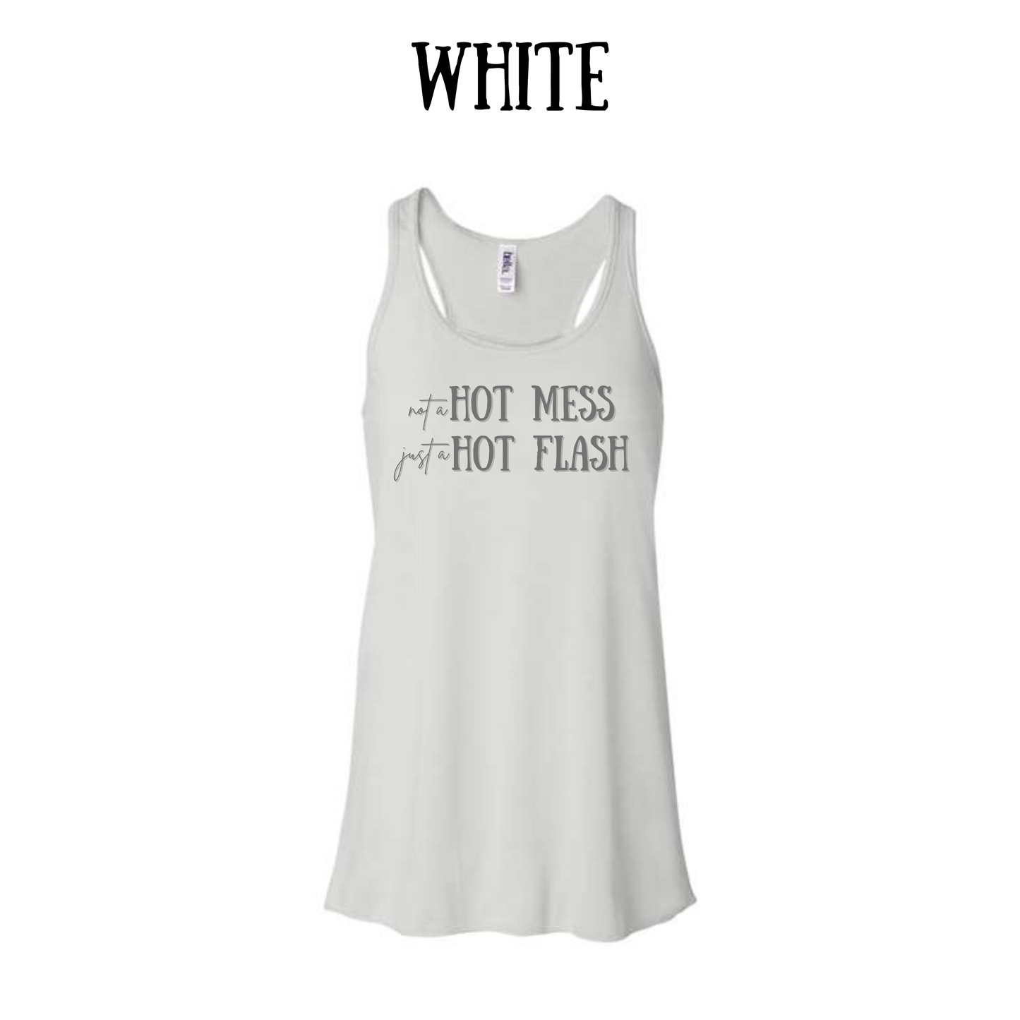 not a hot mess - women's flowy racerback tank