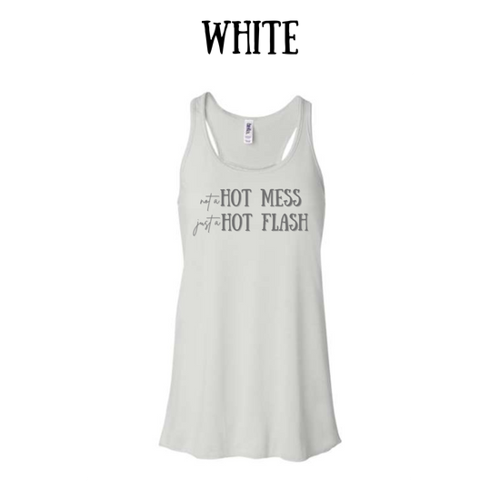 not a hot mess - women's flowy racerback tank