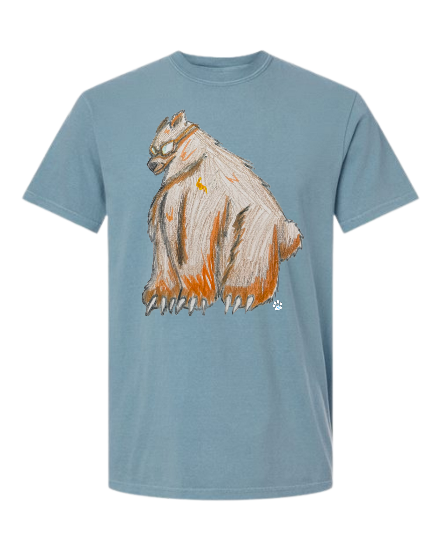 Muscle Bear - Comfort Colors - Heavyweight Unisex Tee - Blues