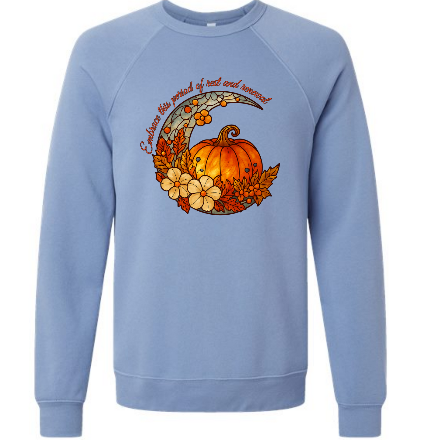 Rest and Renewal - Sponge Fleece Raglan Sweatshirt - Blues, Purples